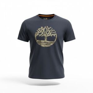 Timberland Kennebec River Camo Tree Logo T-shirt.